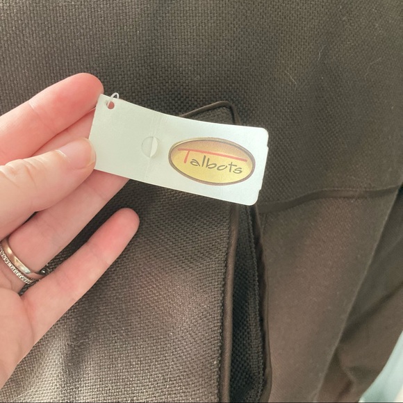 Talbots Womens Brown Silk/Wool Coat Size 4 - Picture 5 of 9